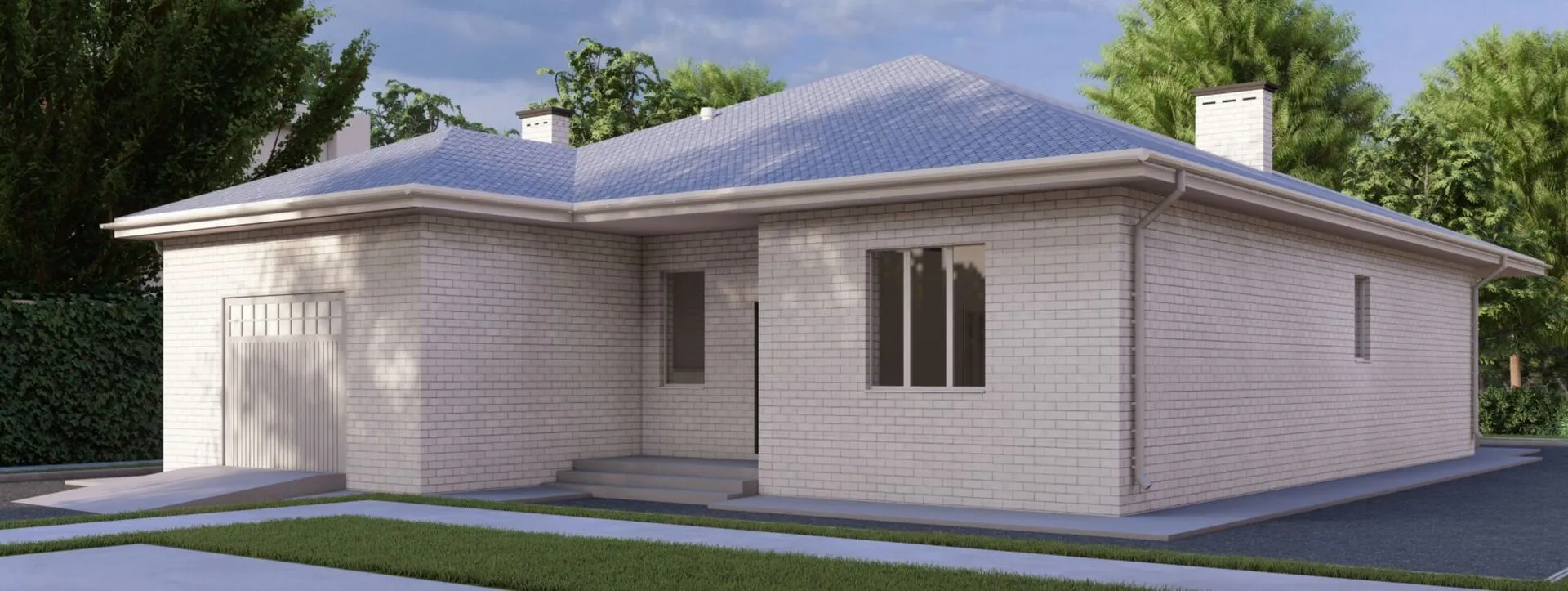 Одноэтажный дом АС-84/ОД-183,92/24