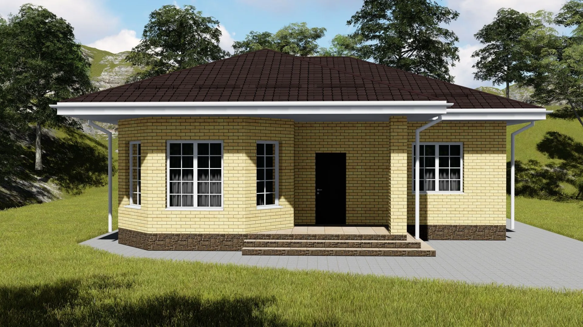 Одноэтажный дом 