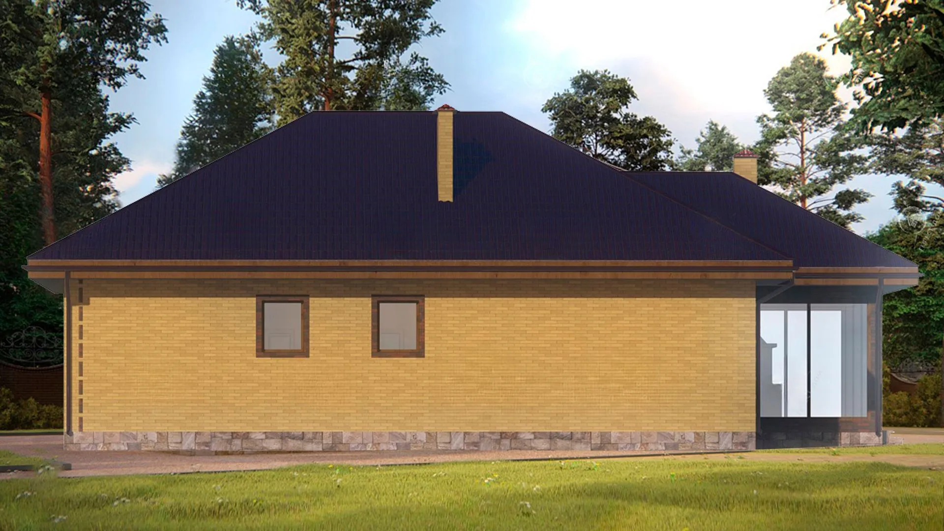 Дом из арболита №3