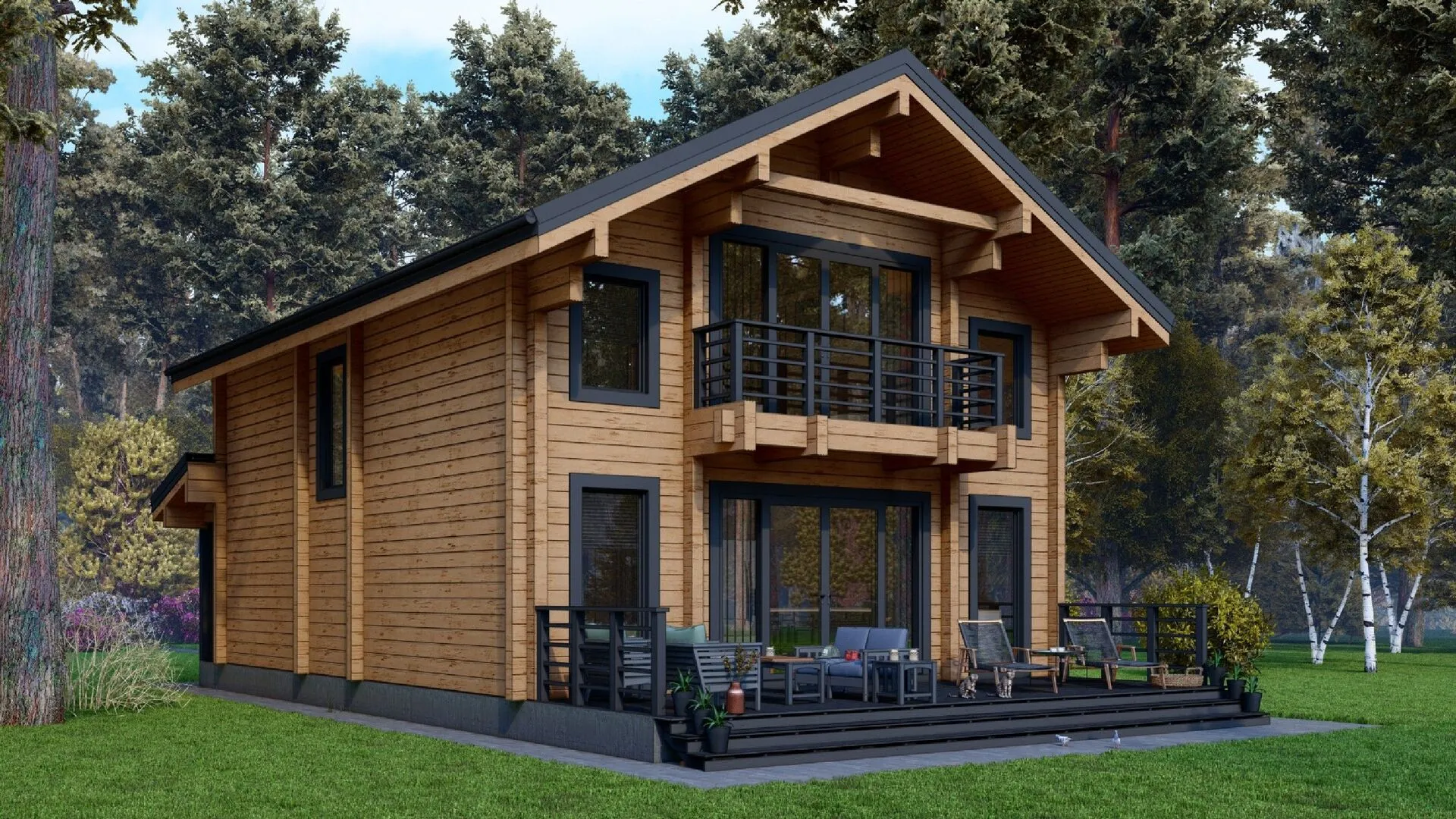 Дом из клееного бруса Можайск-2