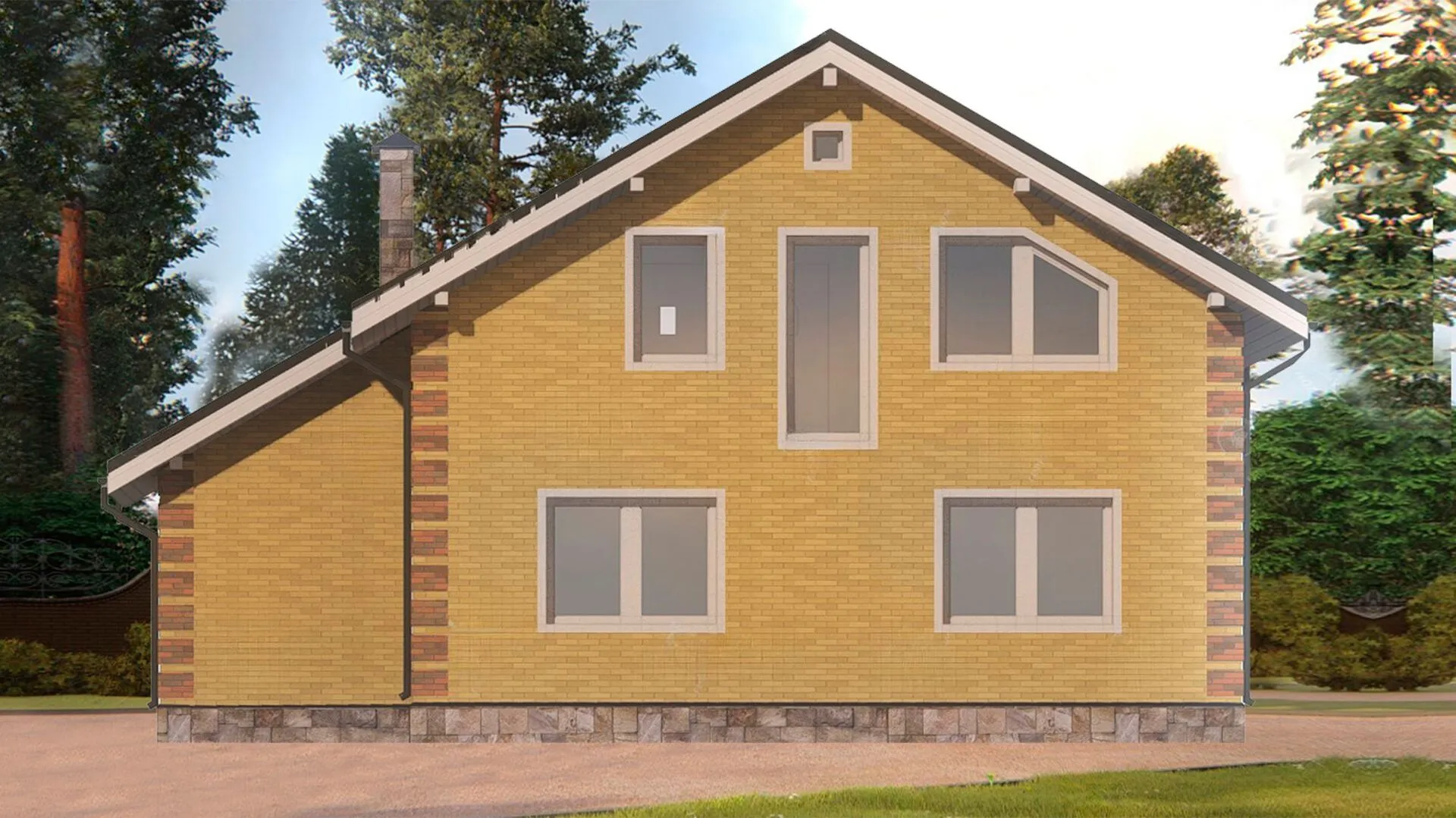 Дом из арболита №6