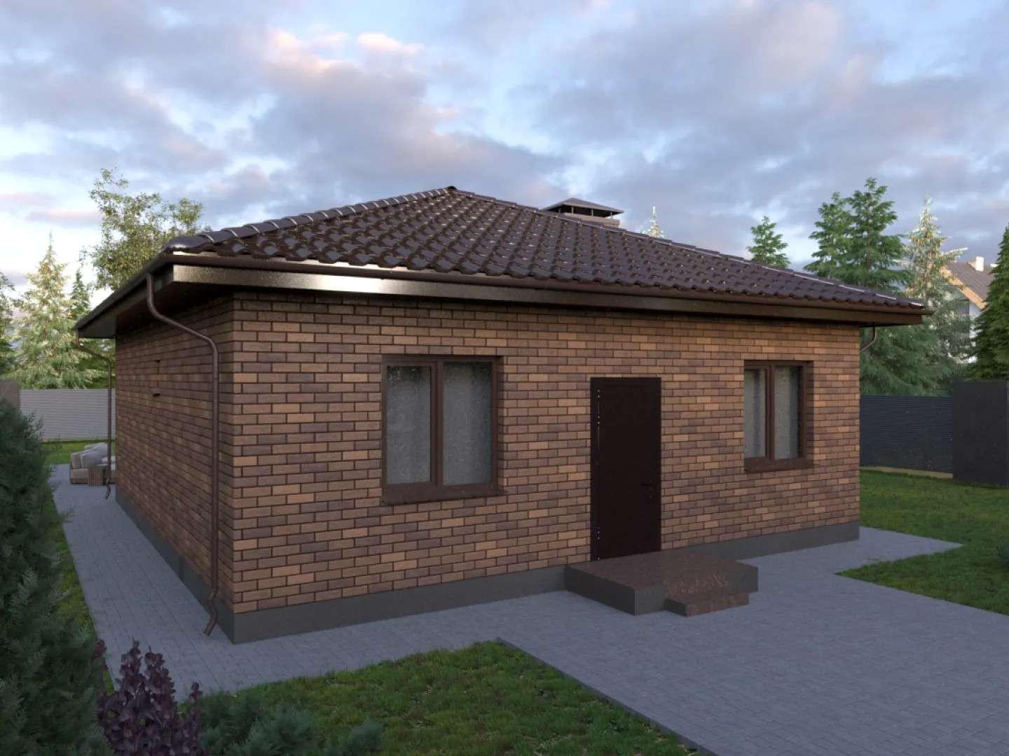 Одноэтажный дом БР-154