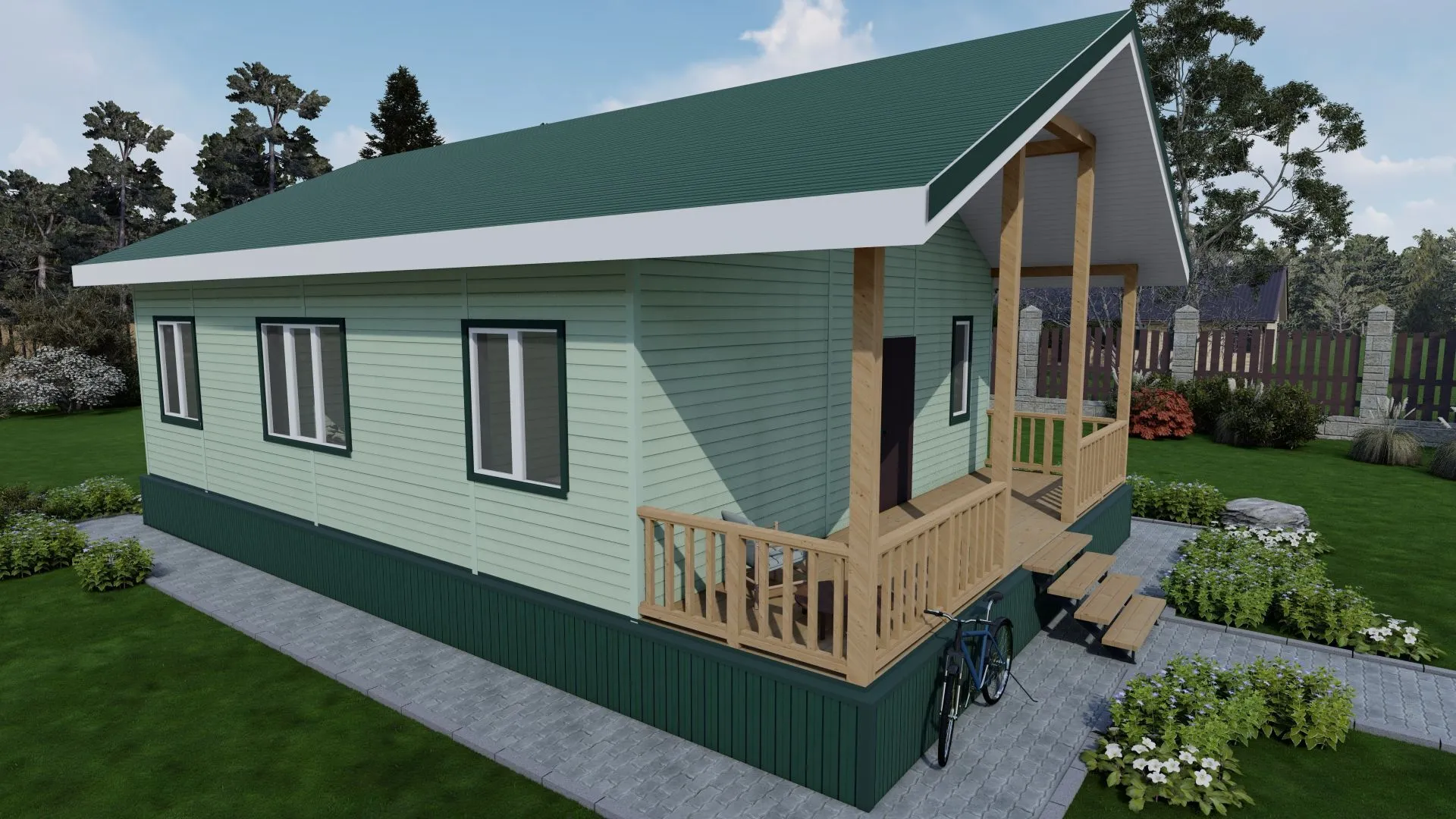 Одноэтажный дом 