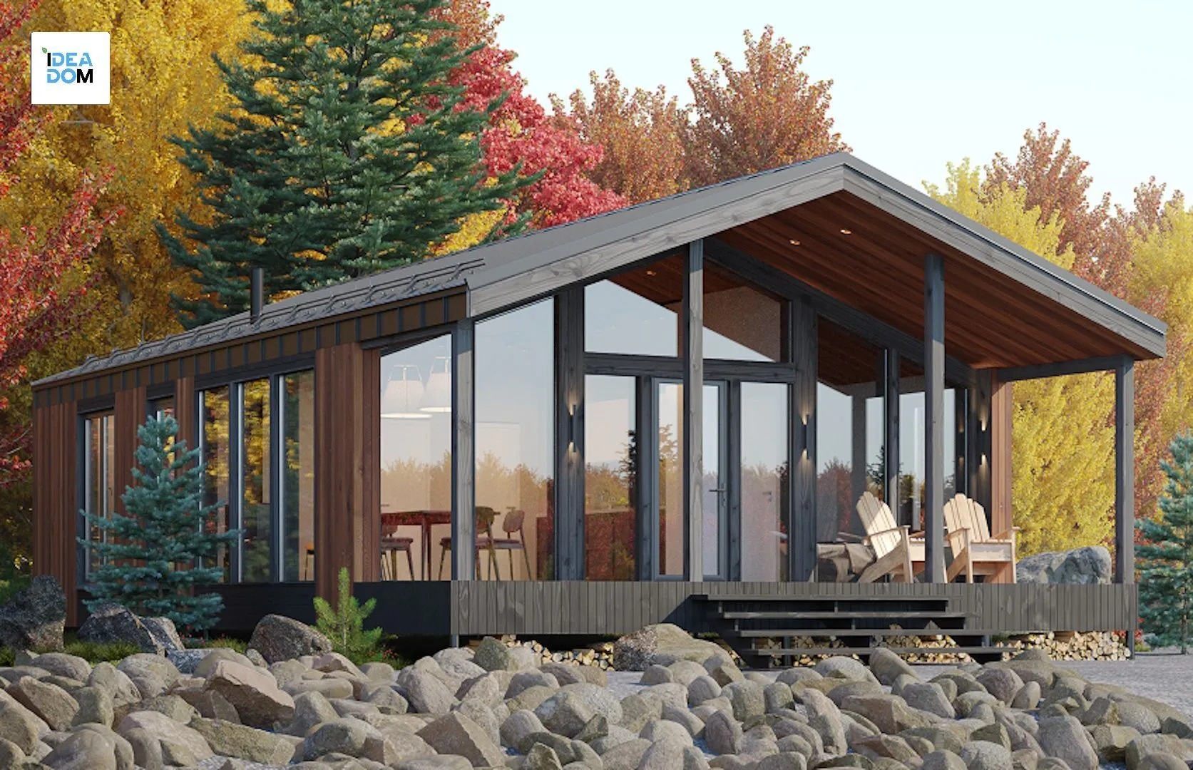 Одноэтажный барнхаус LATO-76