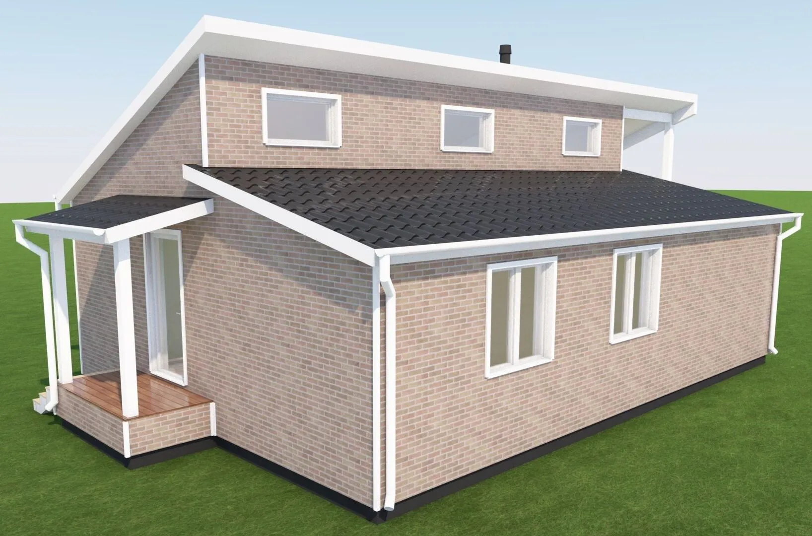 183-23 Хюгге 74 + лофт 10 м²