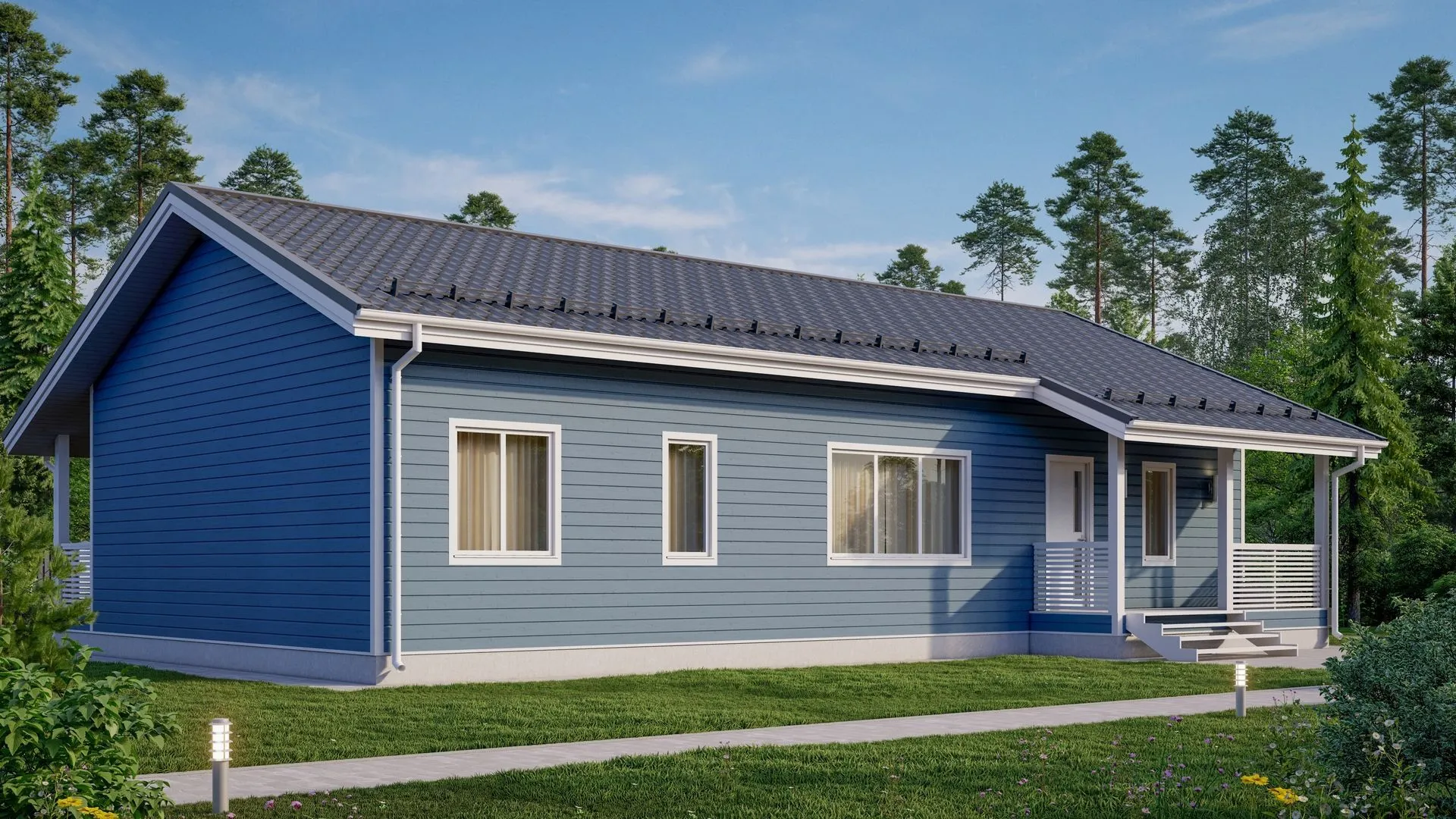 Каркасный дом К-262