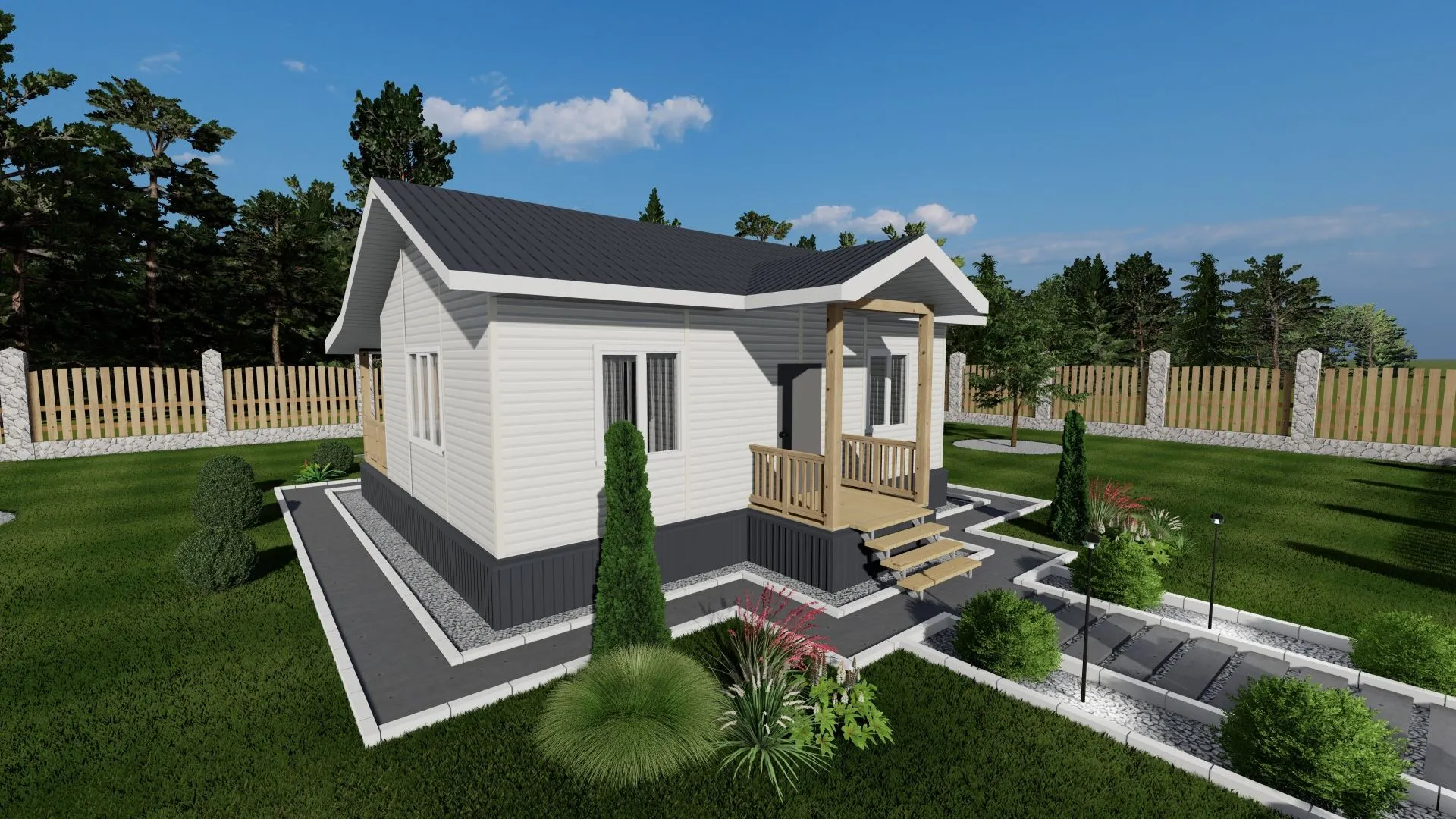 Одноэтажный дом 6х9