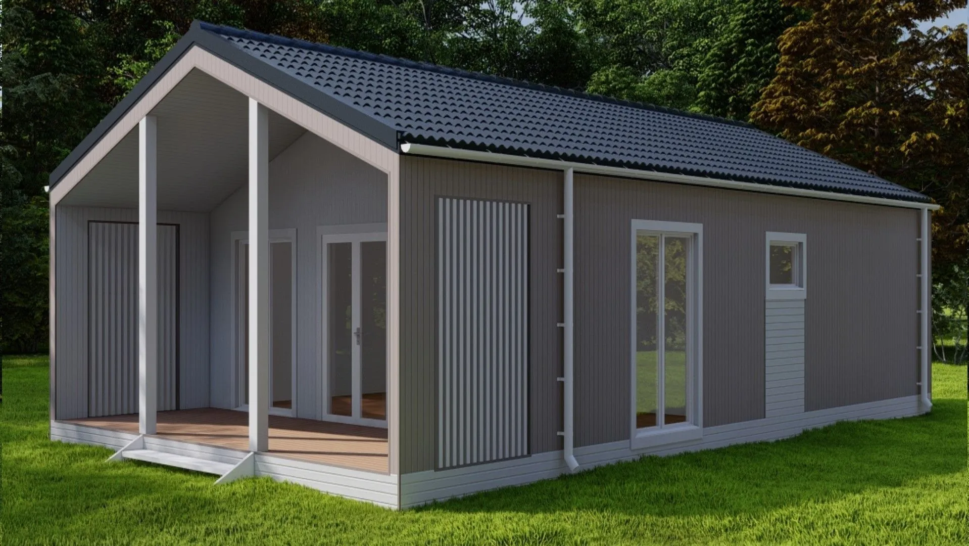 Амбарный дом 7х12,5м. Проект АКД - 3