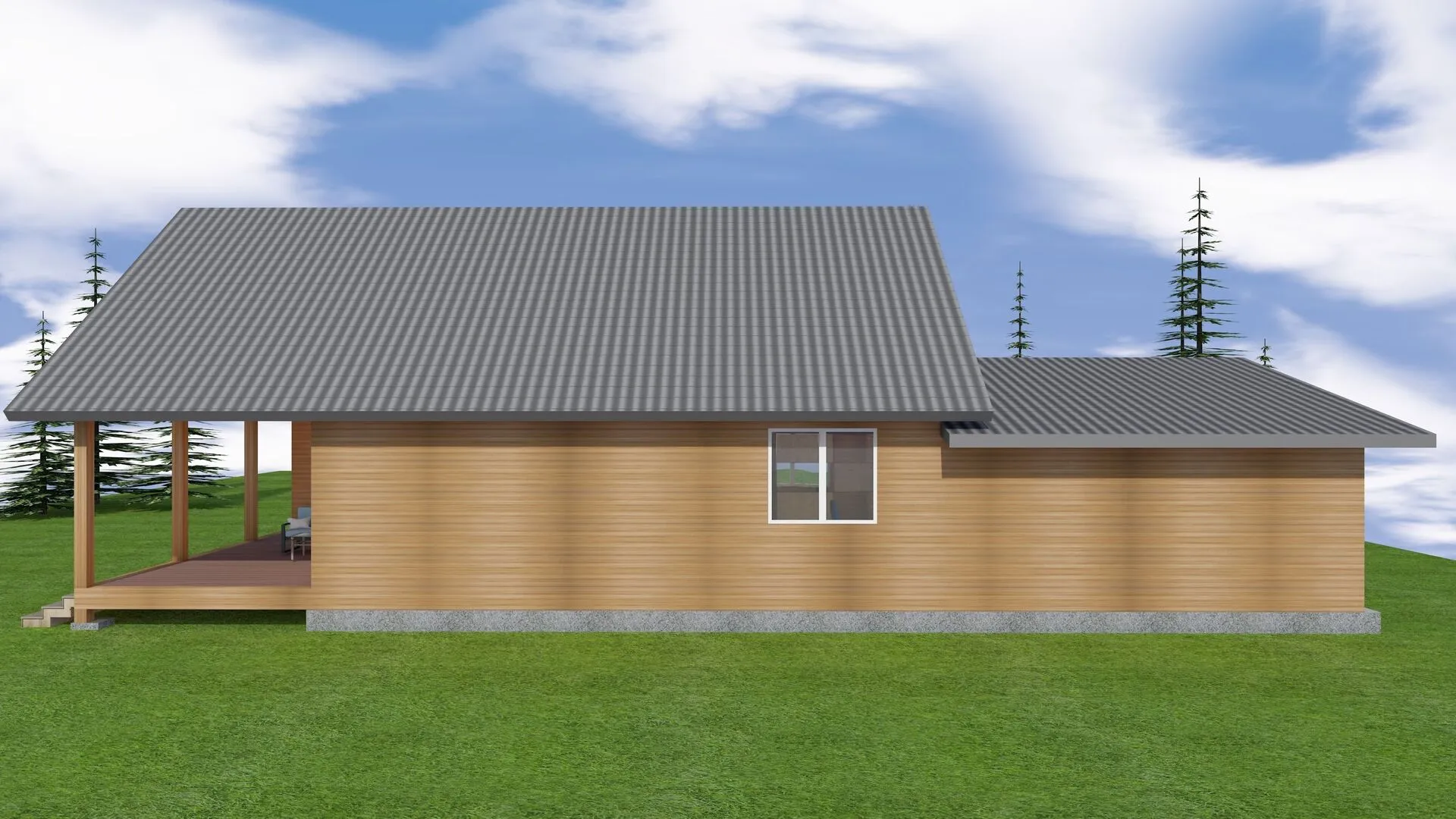 Брусовой дом с гаражом ТА-92