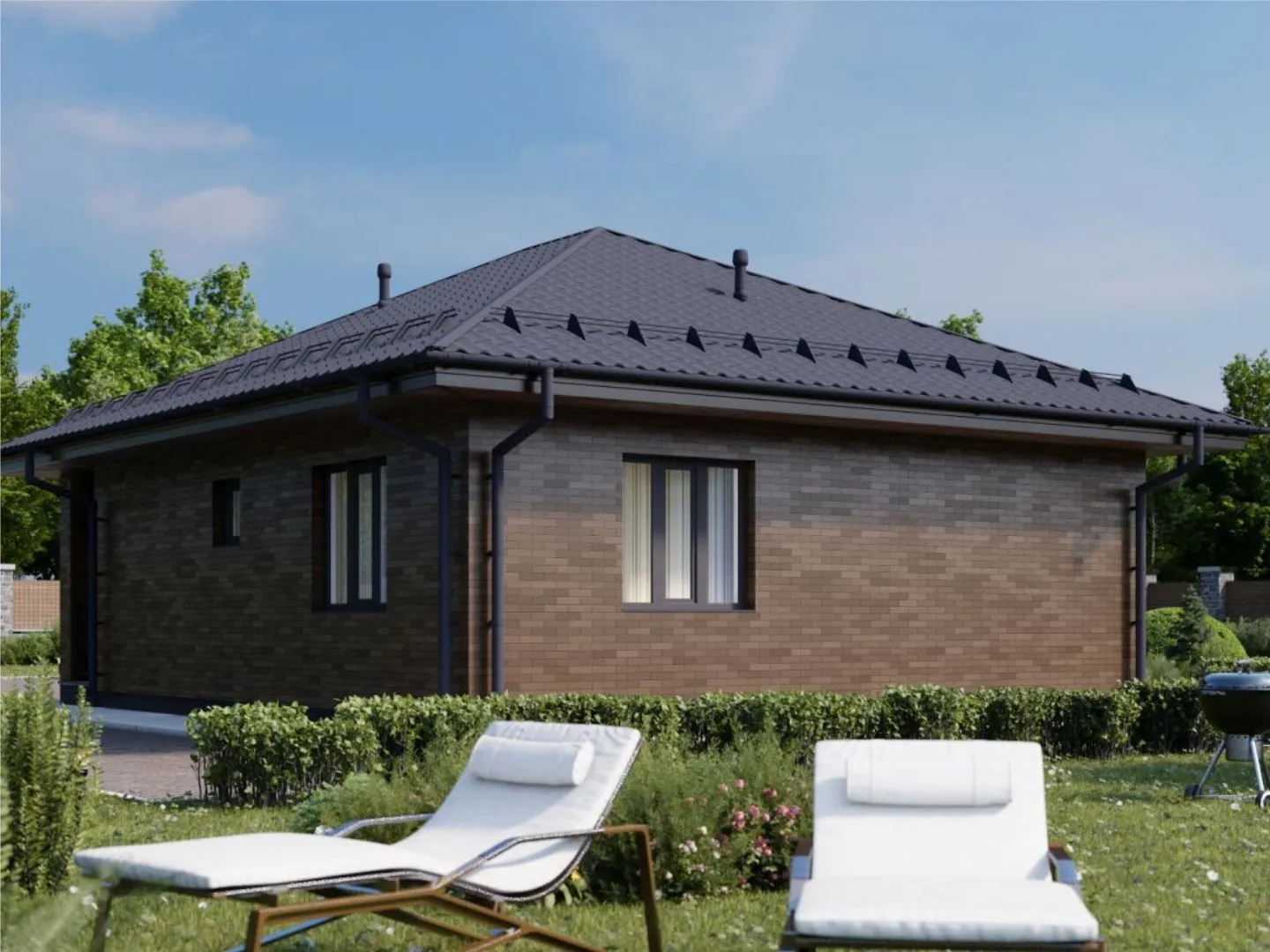 Одноэтажный дом 