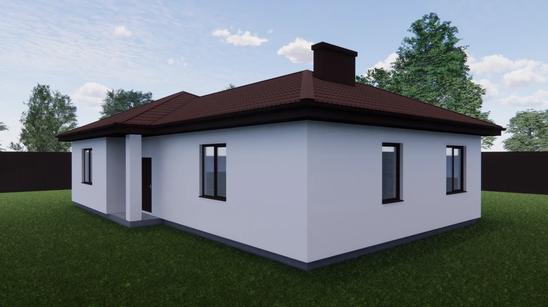 Одноэтажный дом Европа-95/1