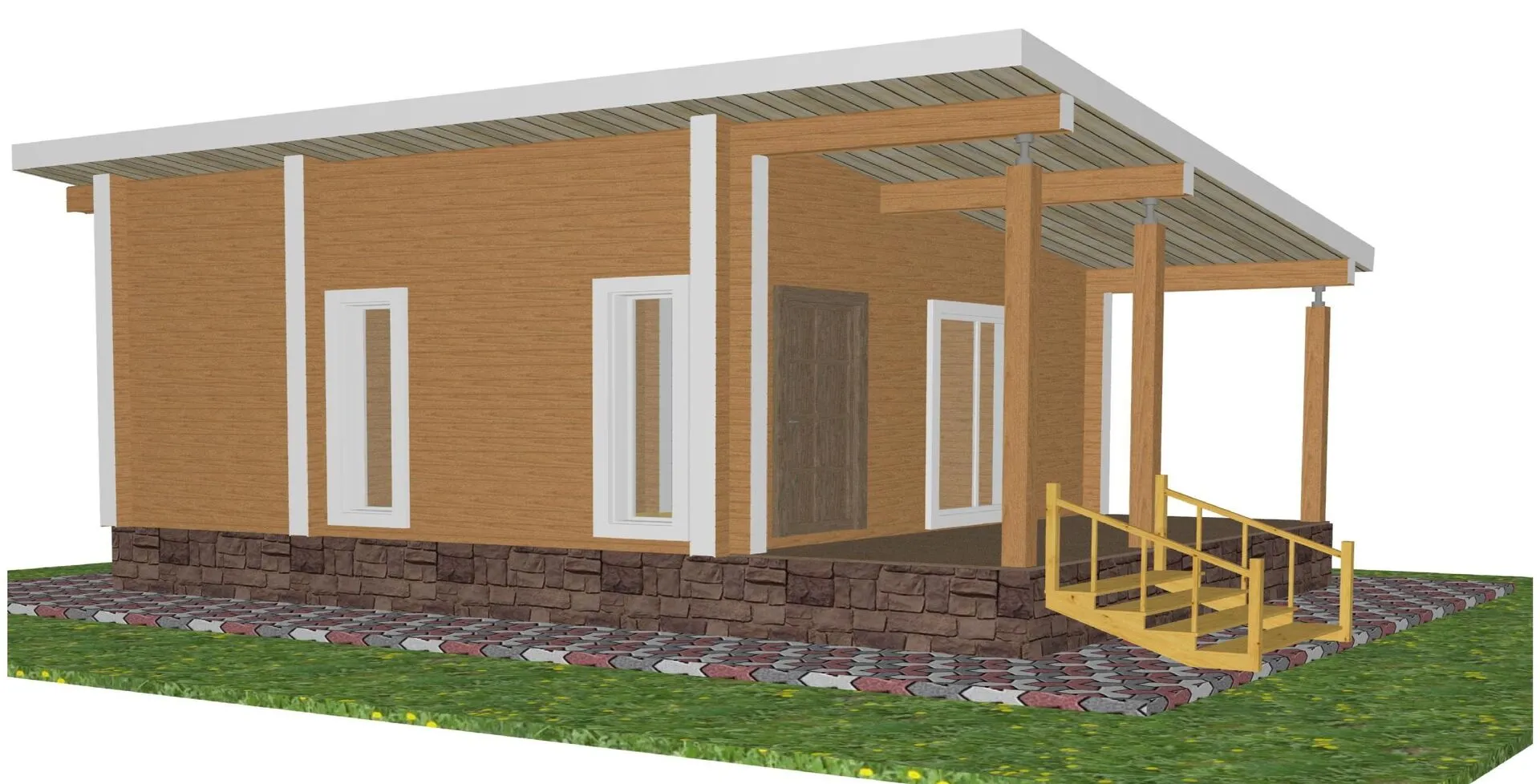 Дом из профилированного бруса камерной сушки