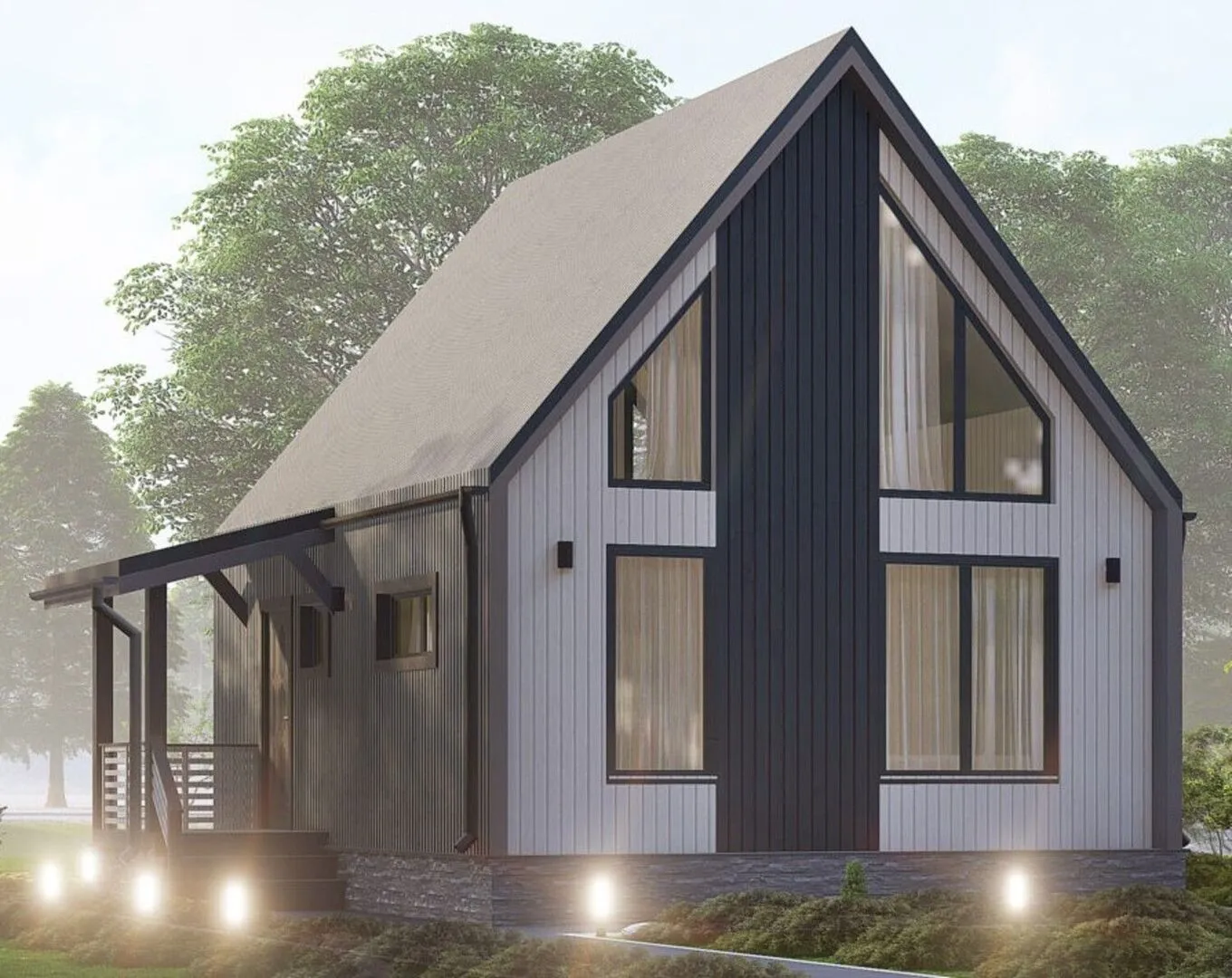 Барн с мансардой