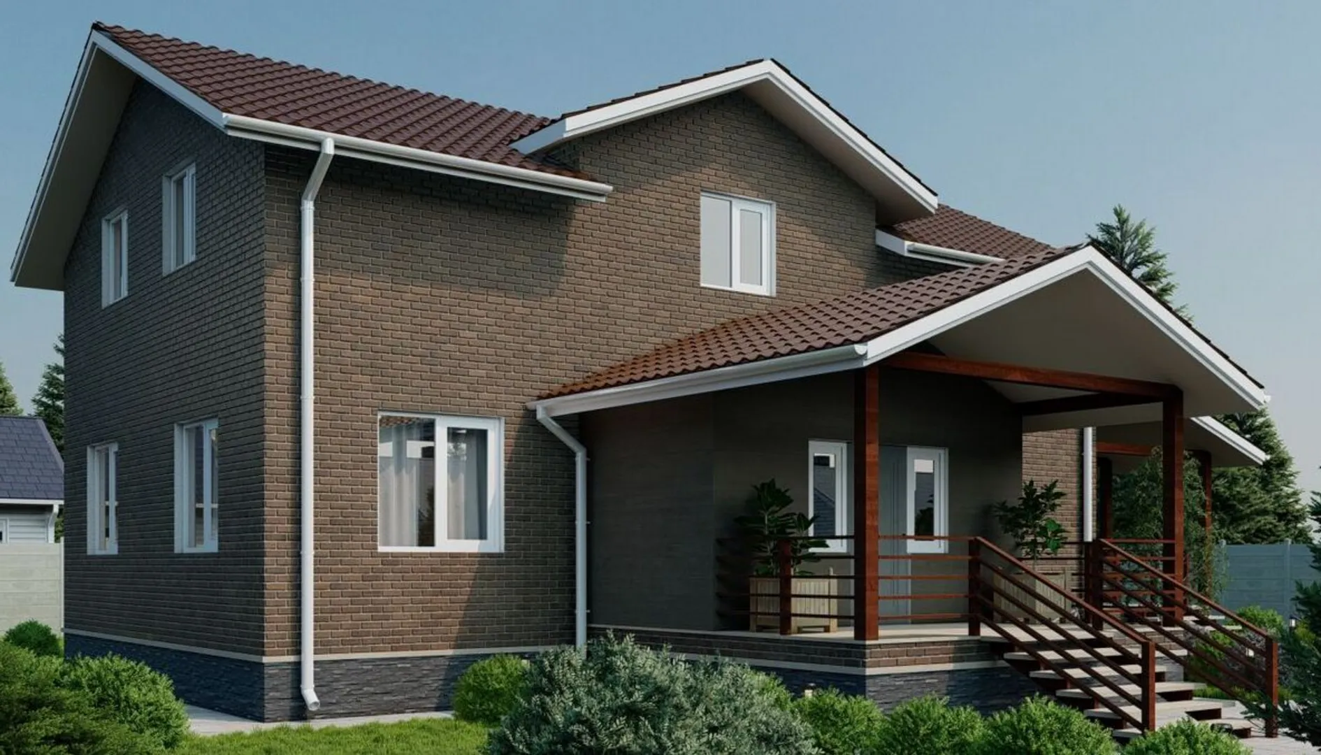 Двухэтажный жилой дом 