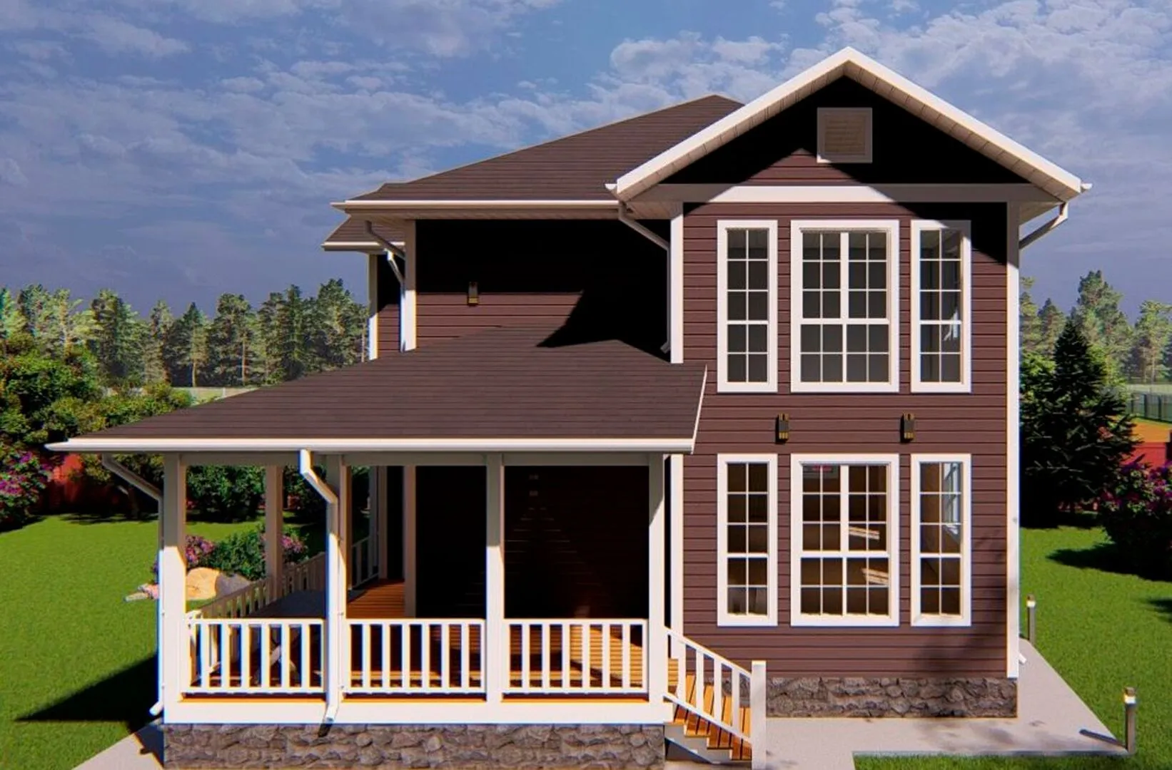 Двухэтажный дом 