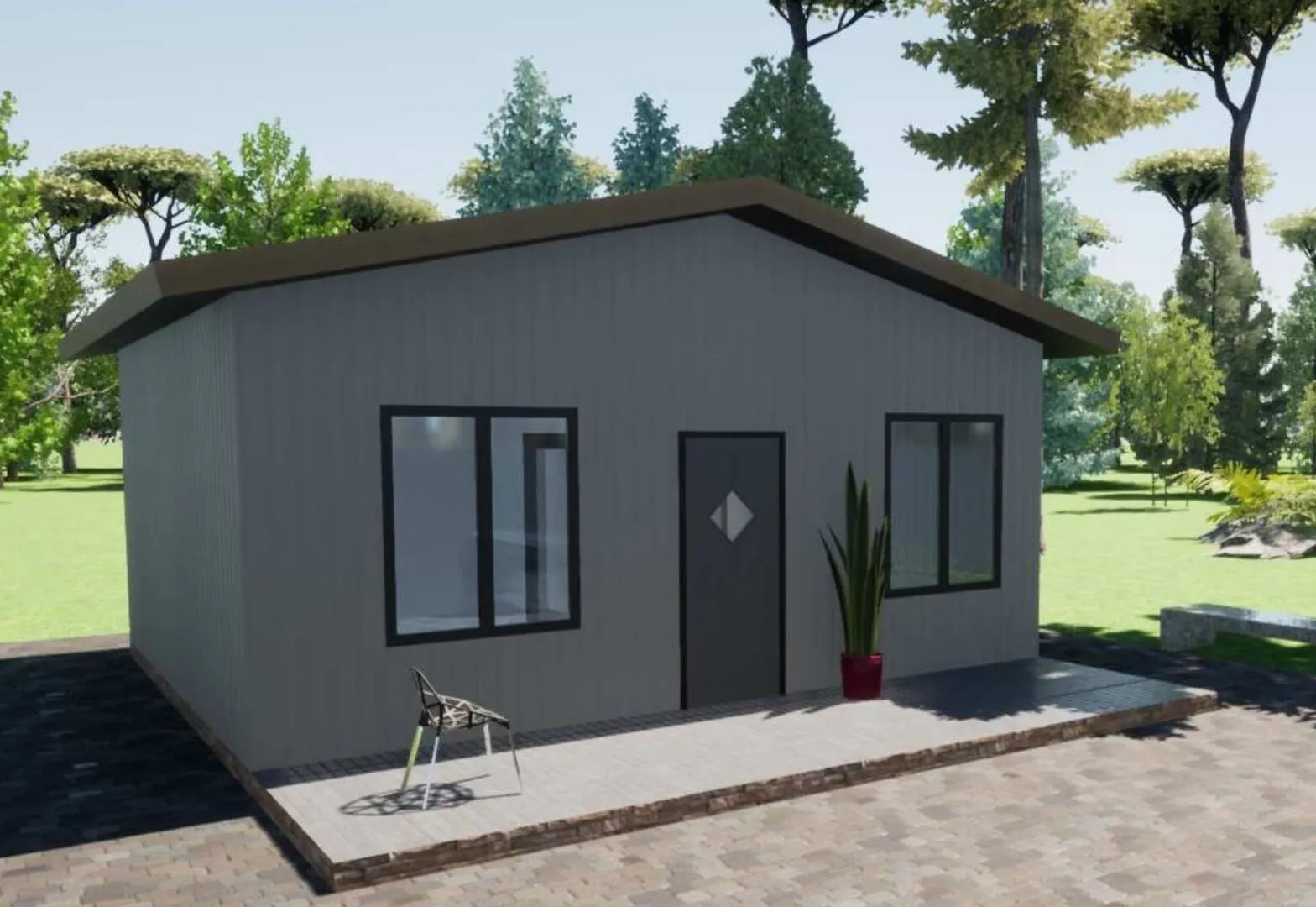 Загородный дом один этаж Classic 01