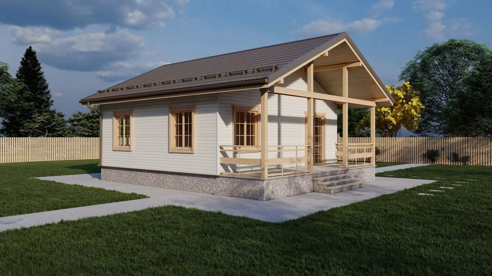 Одноэтажный дом ЭВРИКА