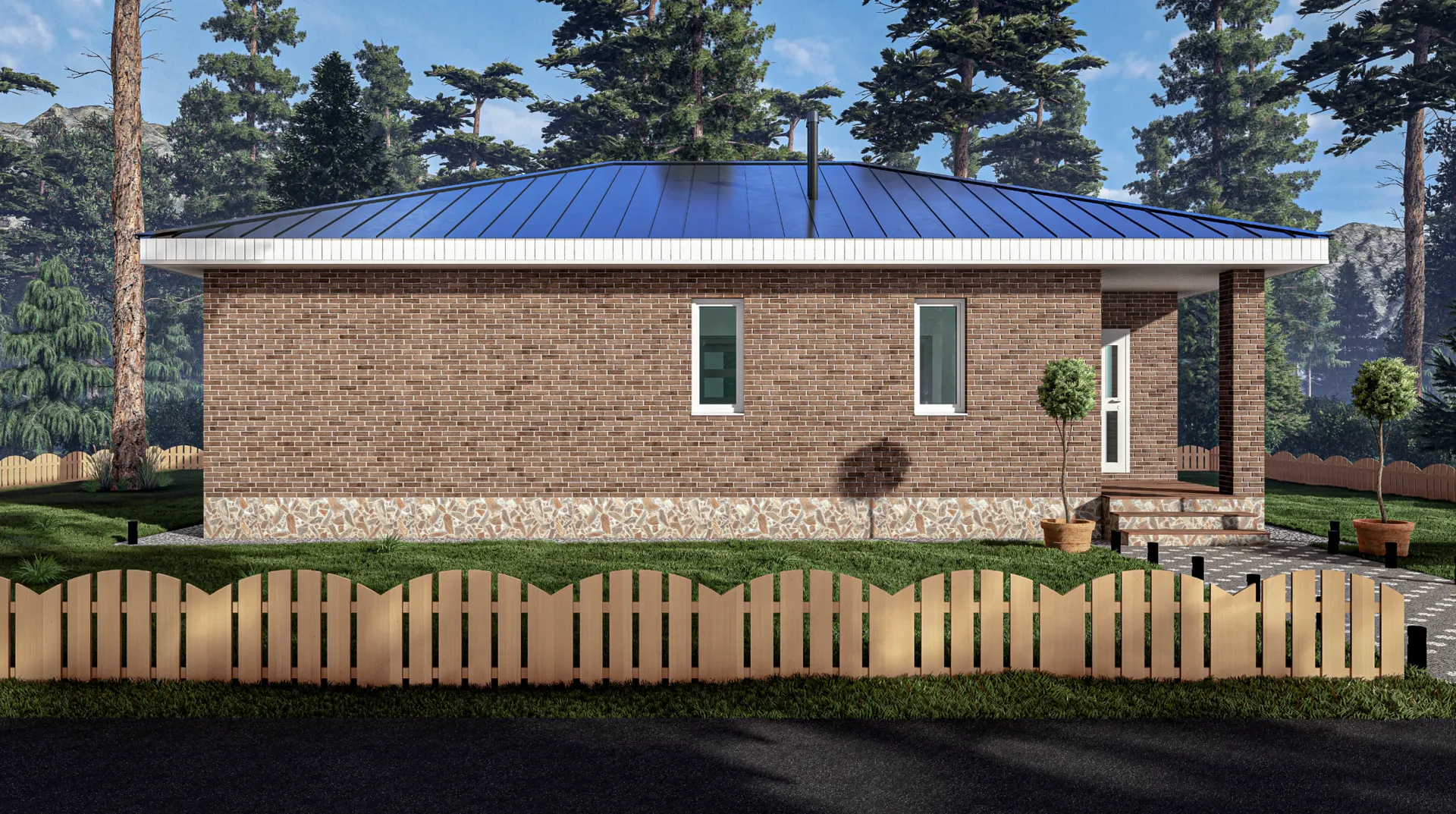 Жилой дом из кирпича