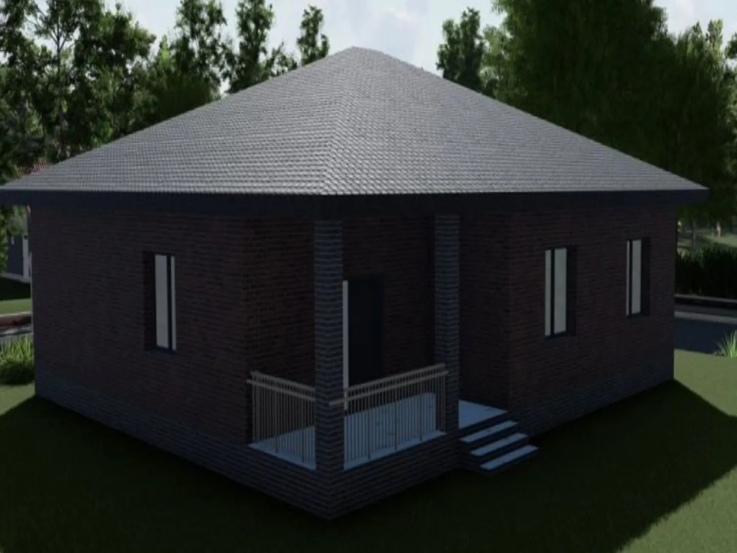 Одноэтажный дом 