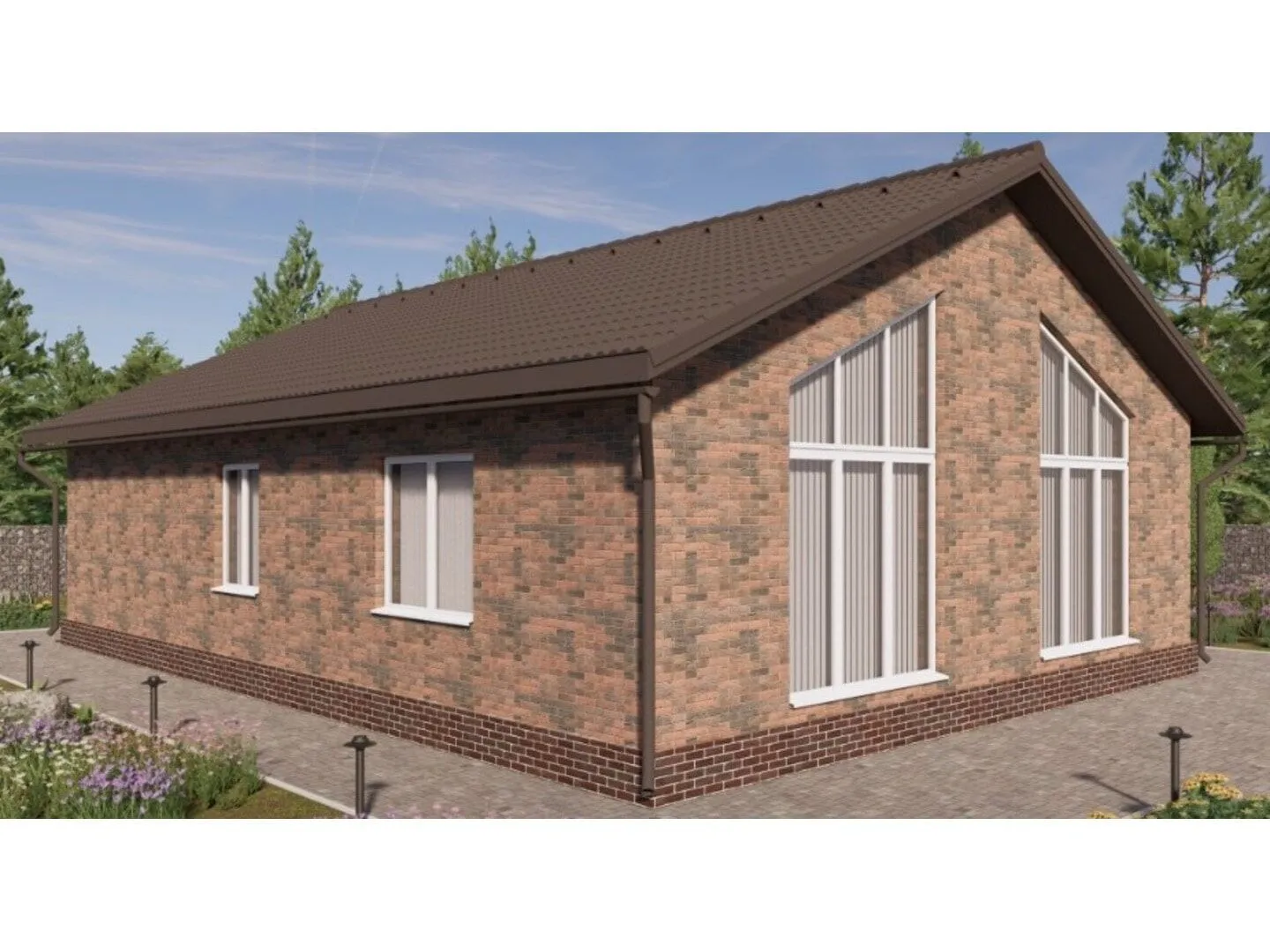 Одноэтажный жилой дом Зевс 118 кв.м.