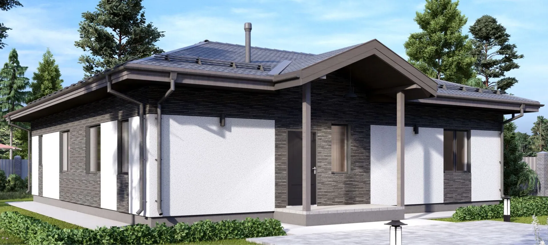 Одноэтажный дом 