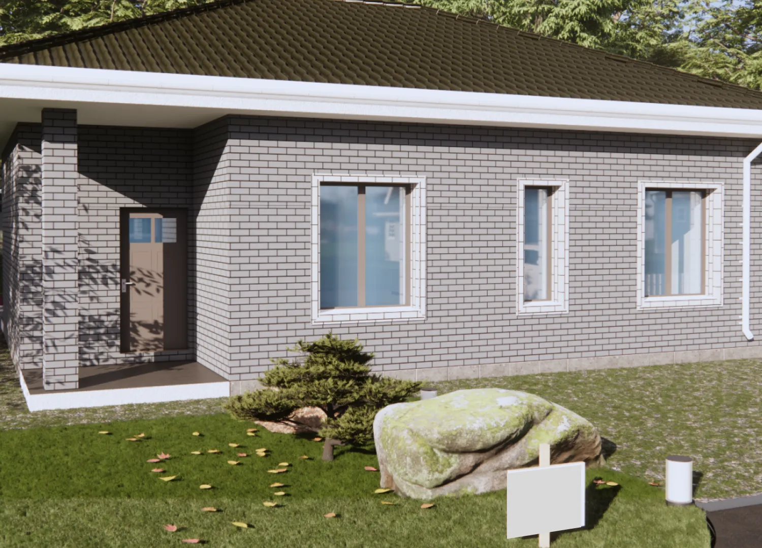 Одноэтажный дом Уран 88