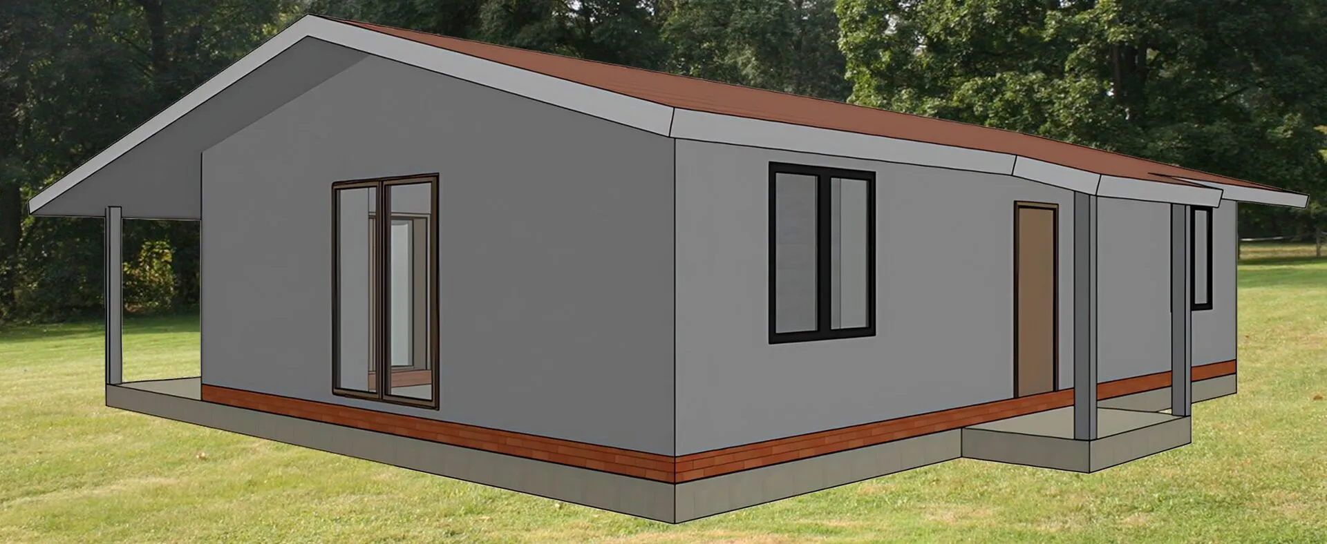 Жилой дом из Газобетона ВЛД24/ИН_134