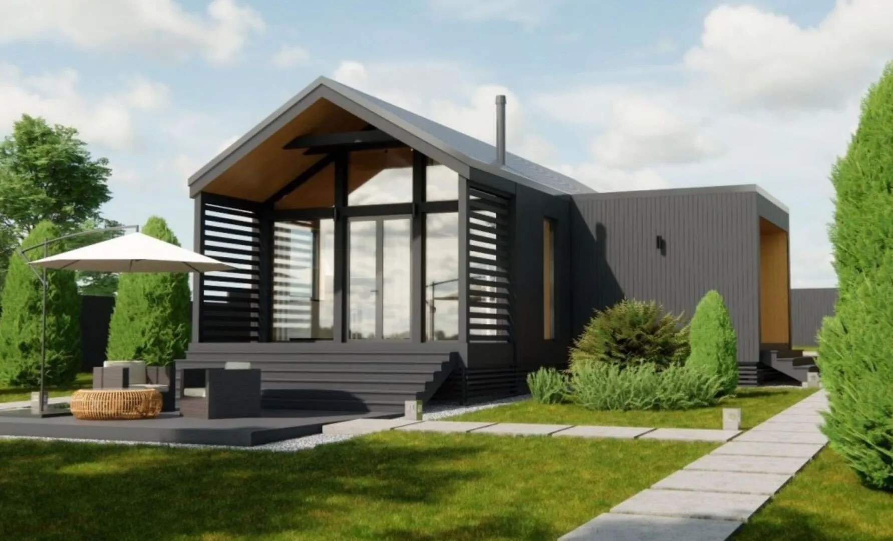 Одноэтажный Бархаус MH-S