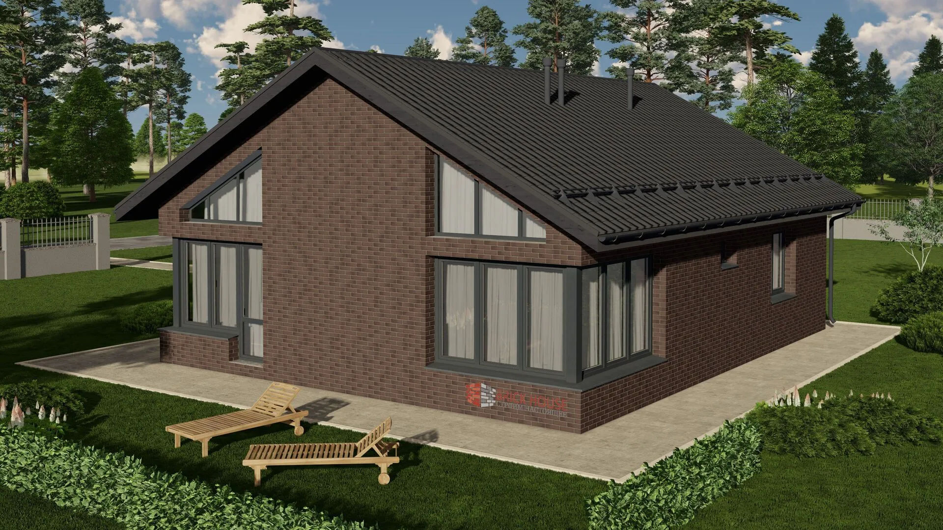 Дом из кирпича S455