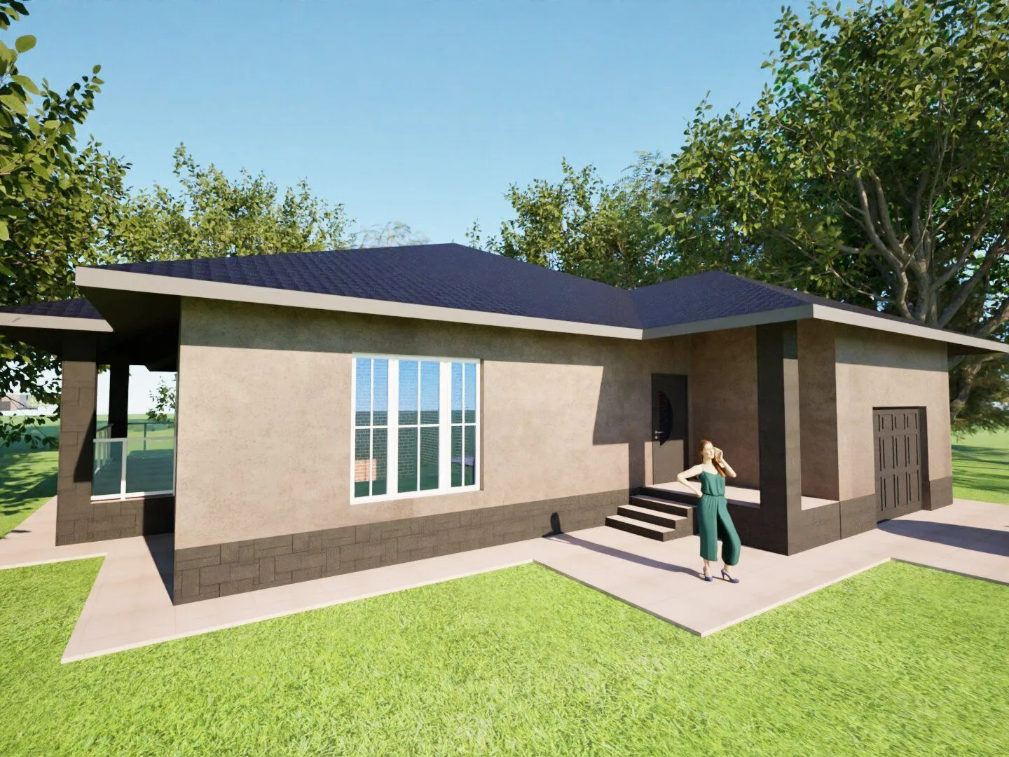 Проект одноэтажного дома Пилот