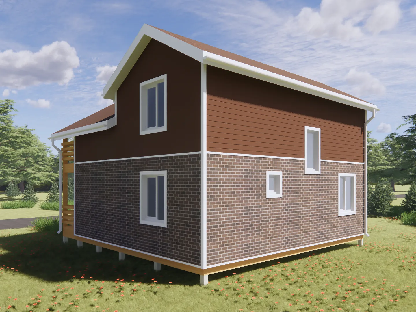 Двухэтажный дом 