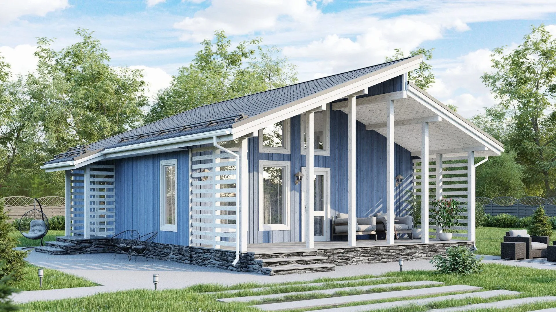 Деревянный дом Тим 84,2м2