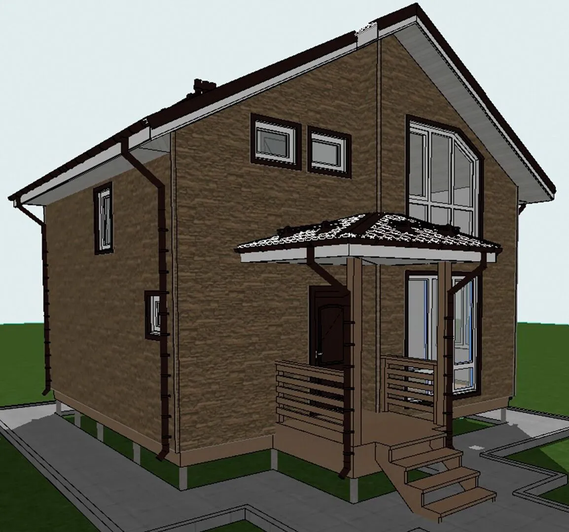 Каркасный дом Корнфилд 100