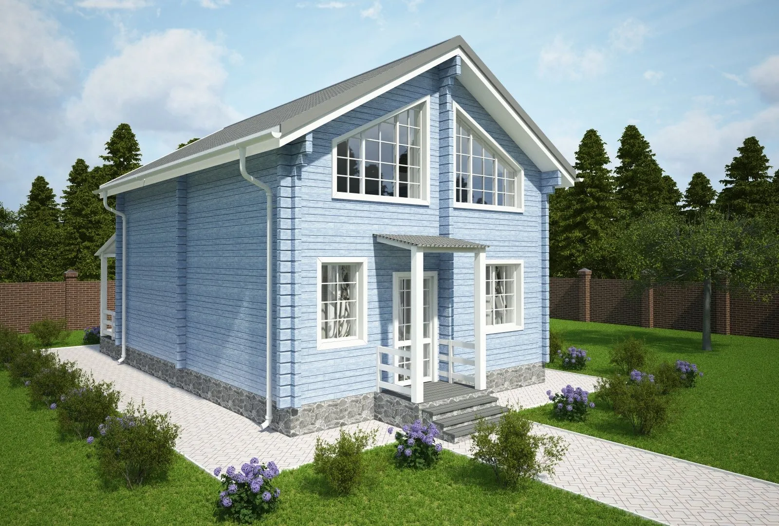 Дом с мансардой КБ110