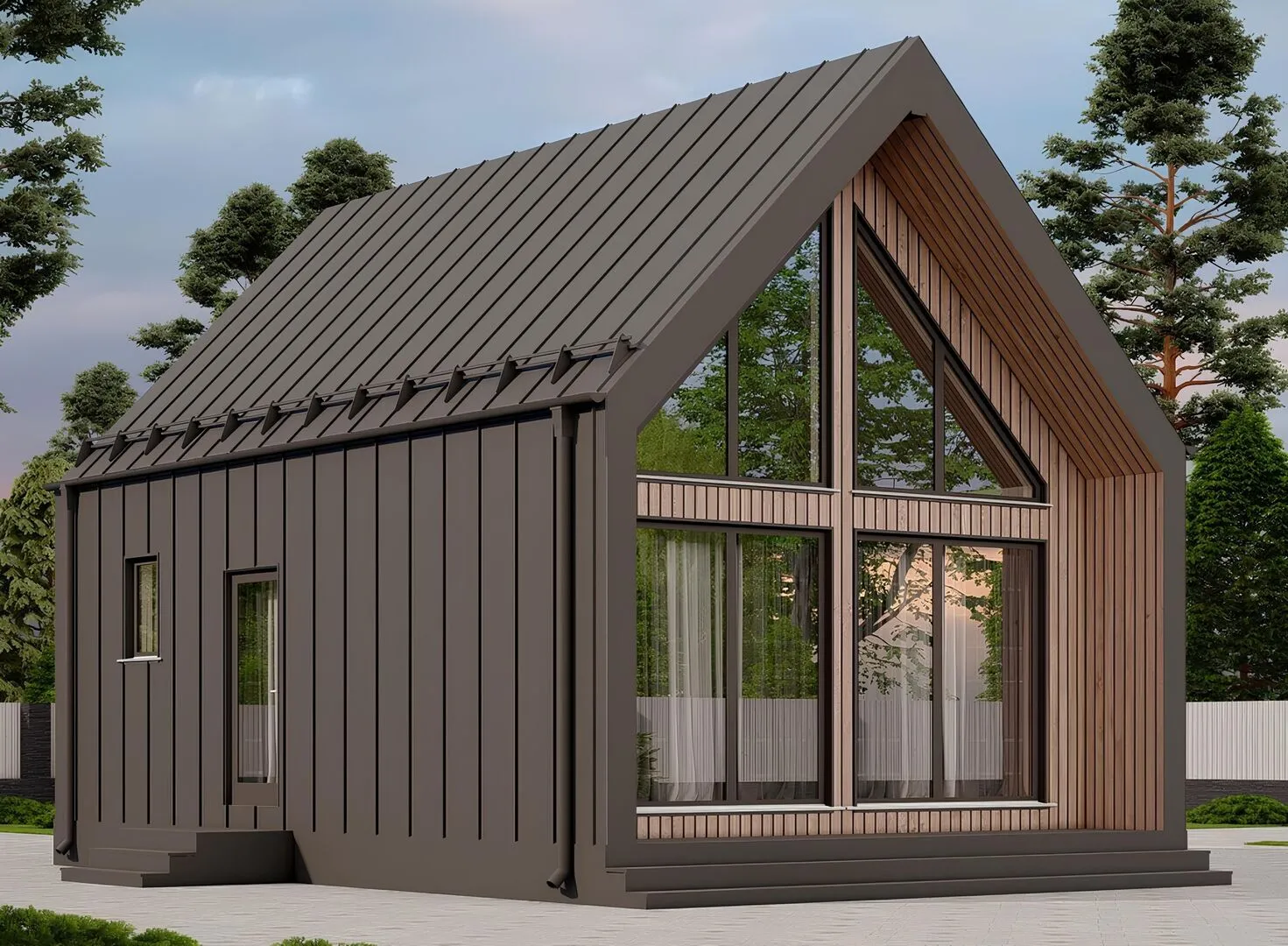 Дом Барнхаус 6х9 2 этажа