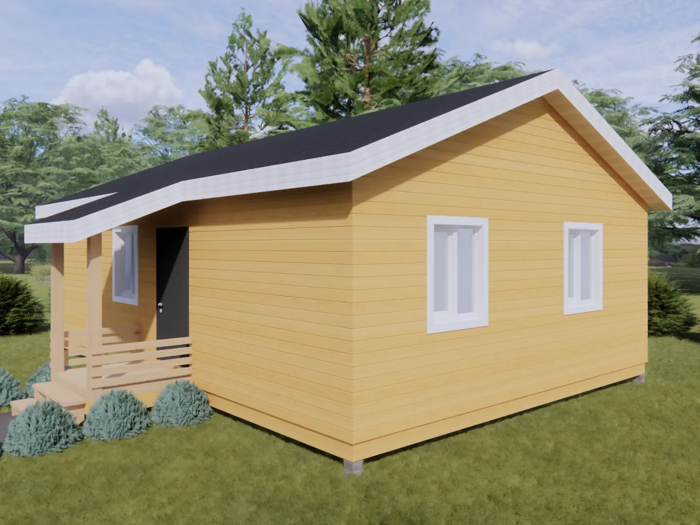 Одноэтажный дом КД-71