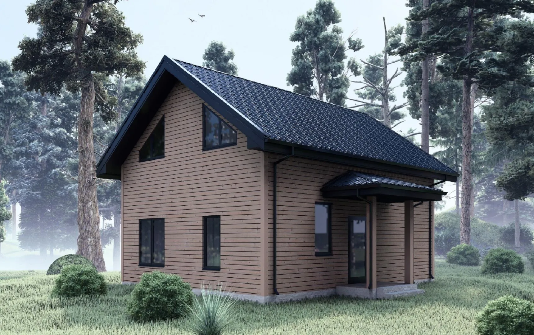 Двухэтажный жилой дом i.House s110 t-s