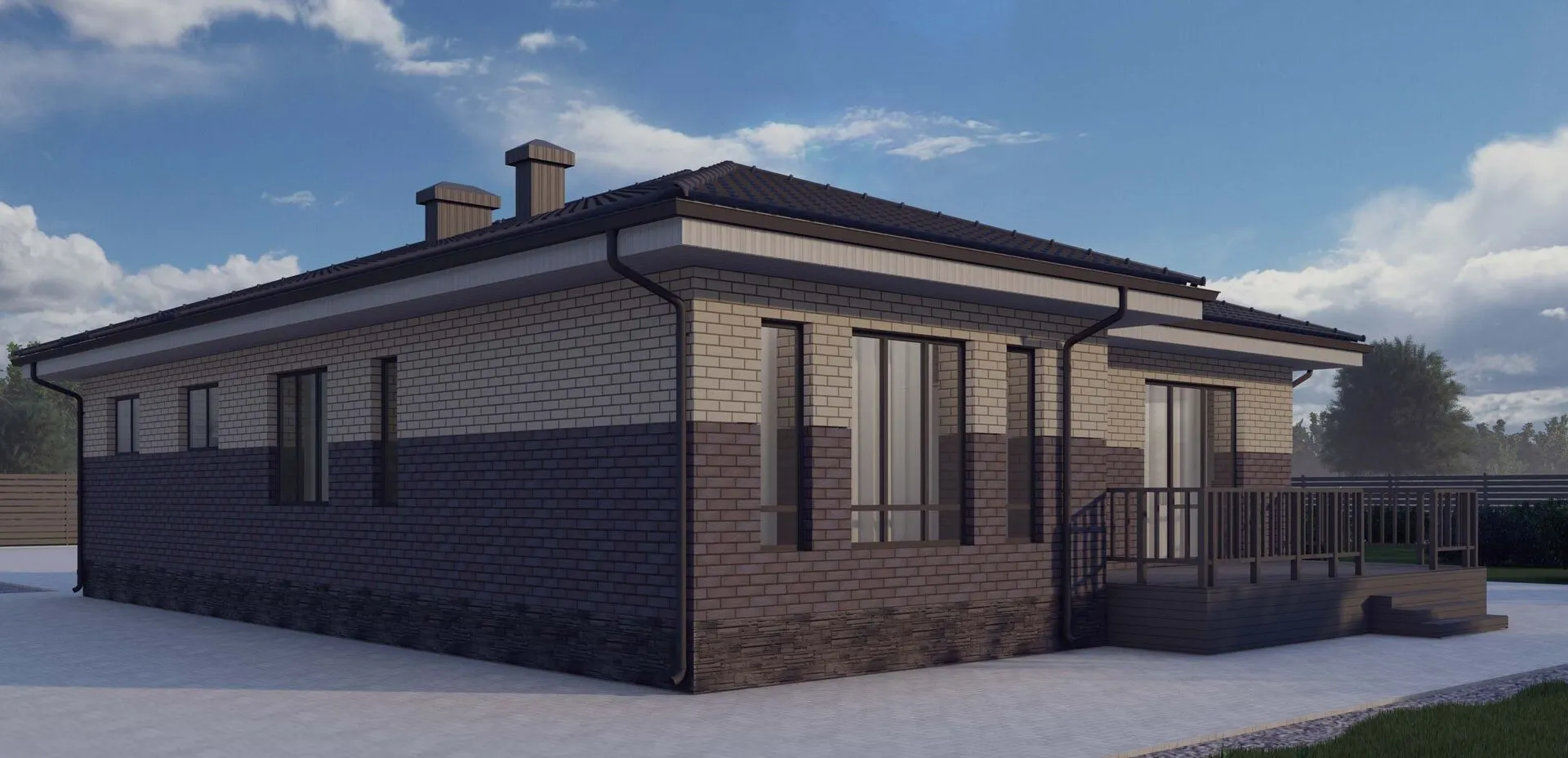 Одноэтажный дом 