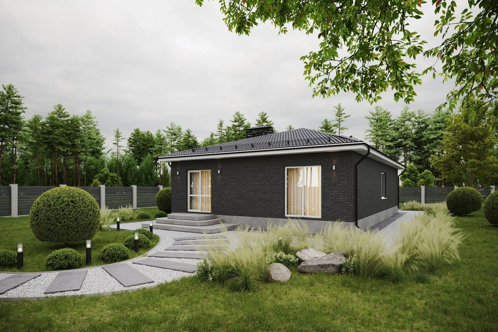 Одноэтажный дом ОТ114