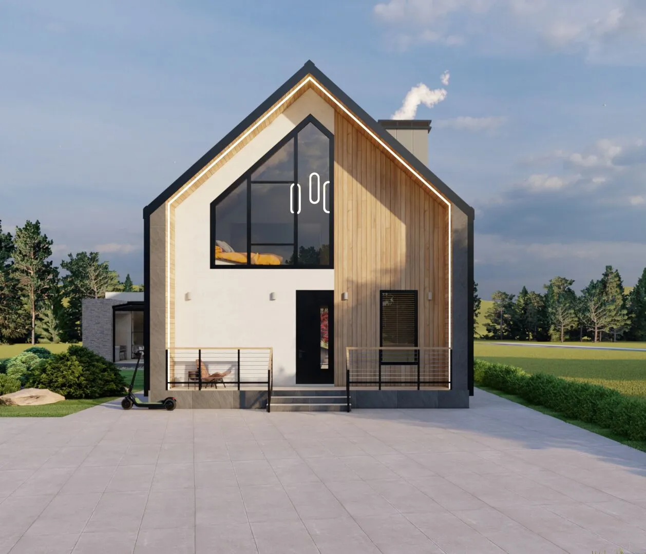 Дом в стиле Барнхаус