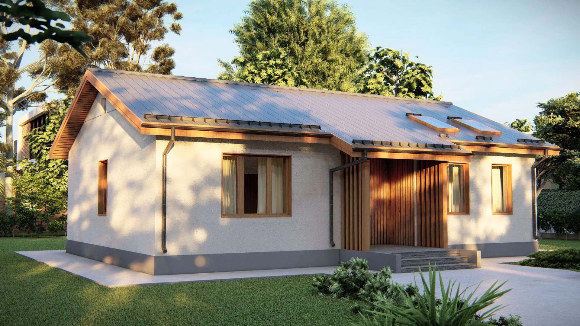 Компактный одноэтажный дом в финском стиле О-93