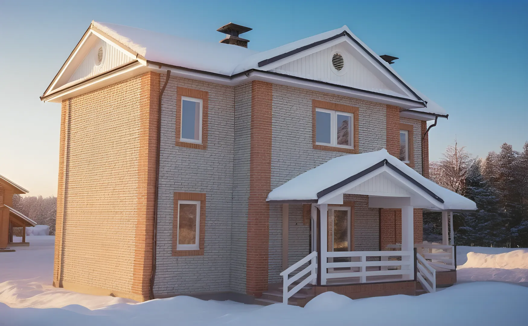 Двухэтажный дом Усадьба XL