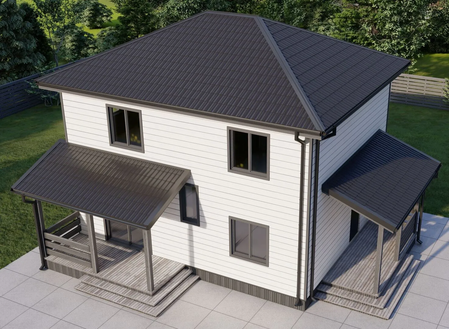 Двухэтажный дом SH100