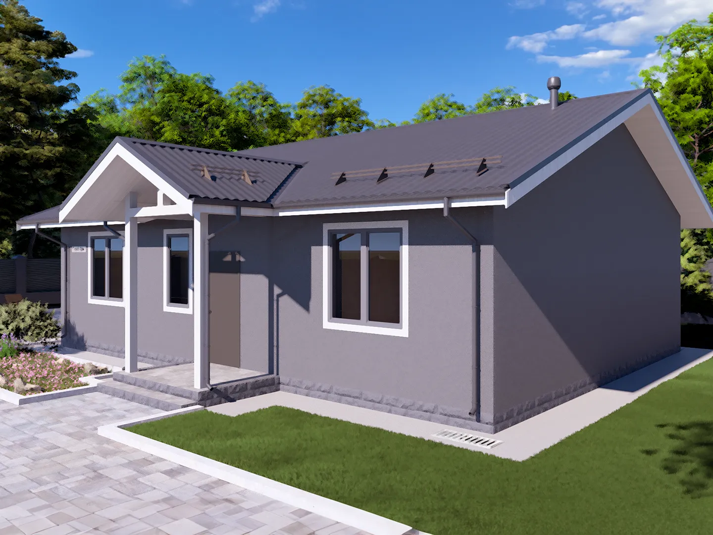 Одноэтажный дом Уют-10