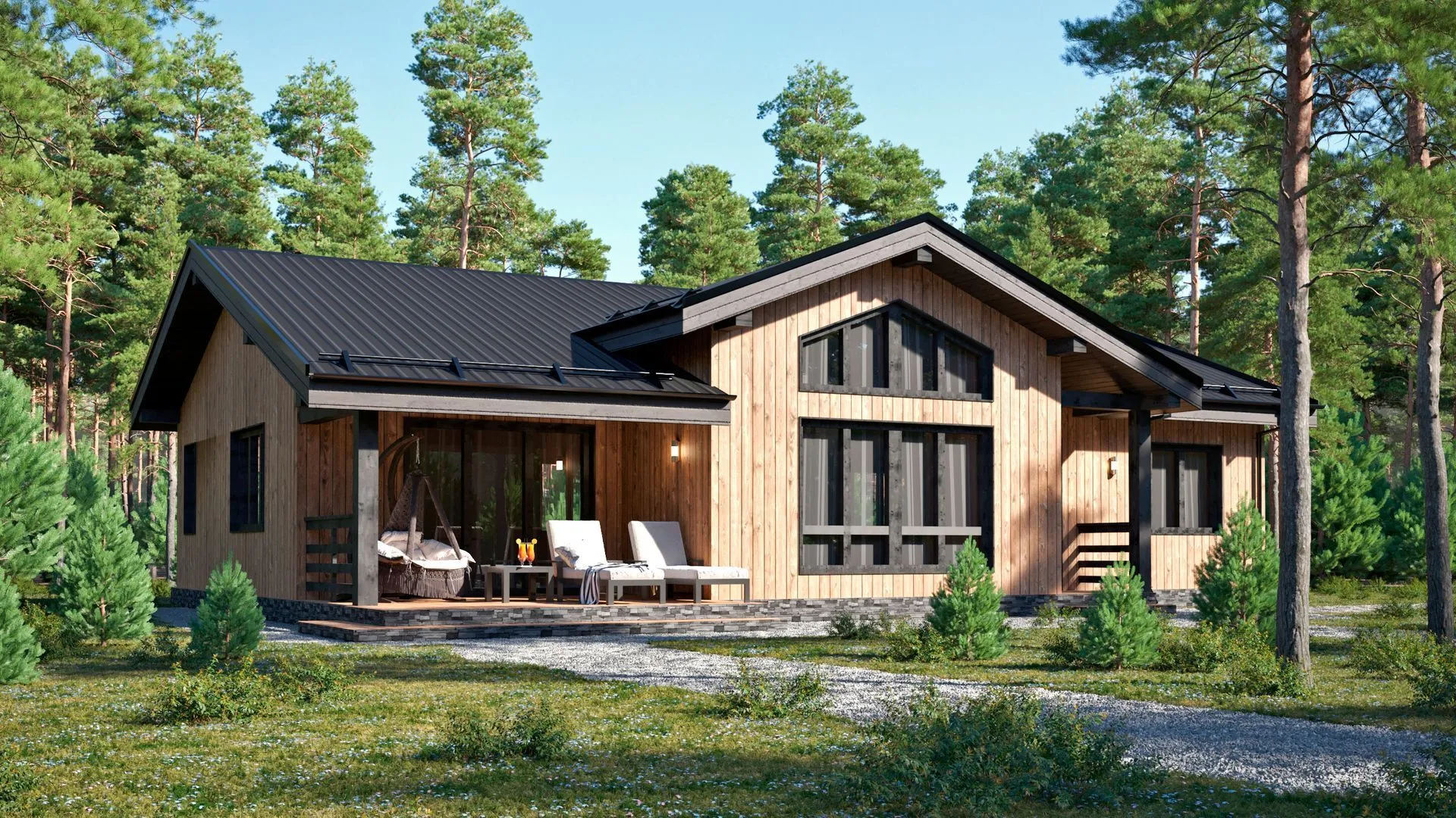 Каркасный дом D130-1