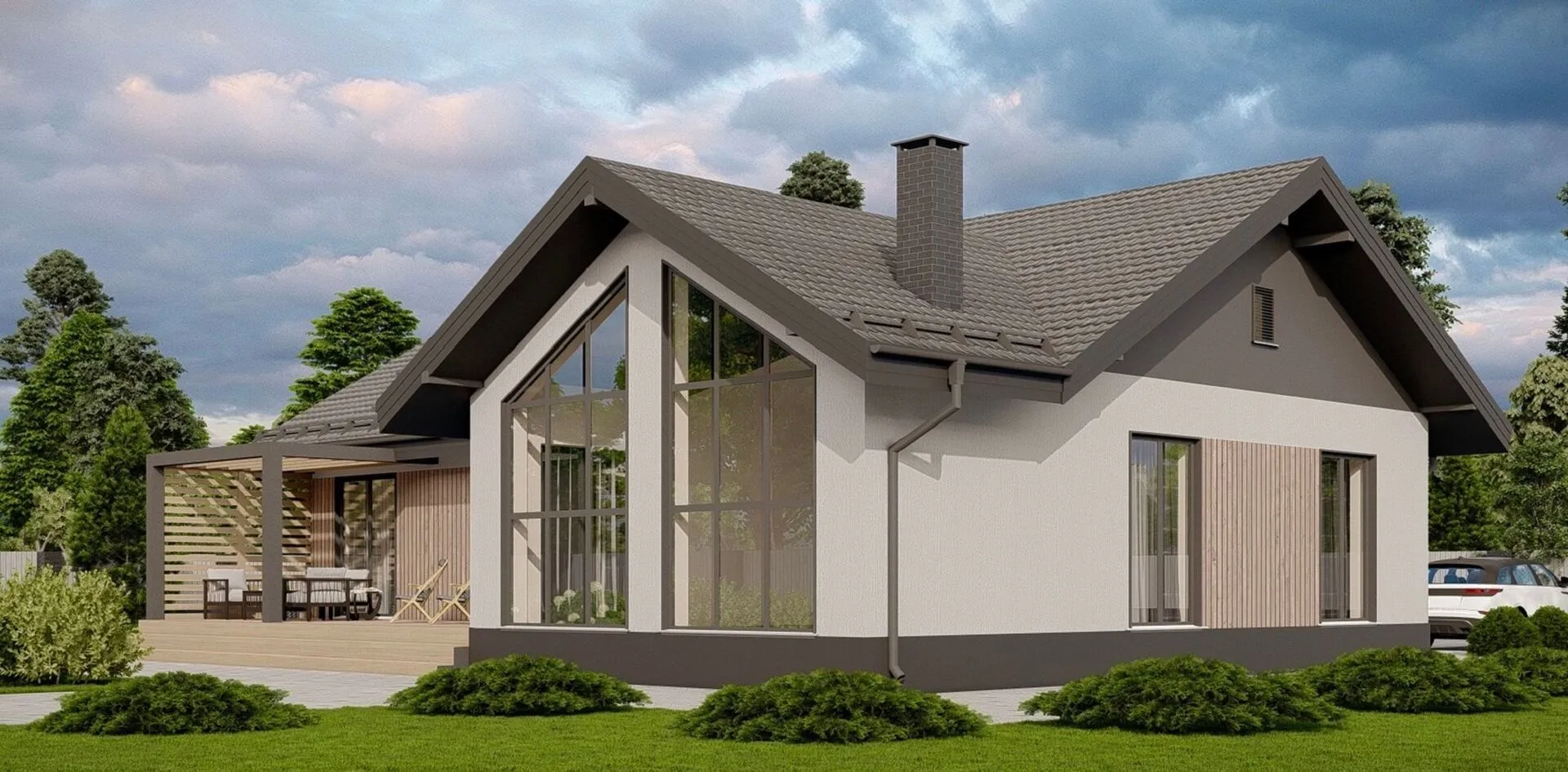 Дом в скандинавском стиле М-160