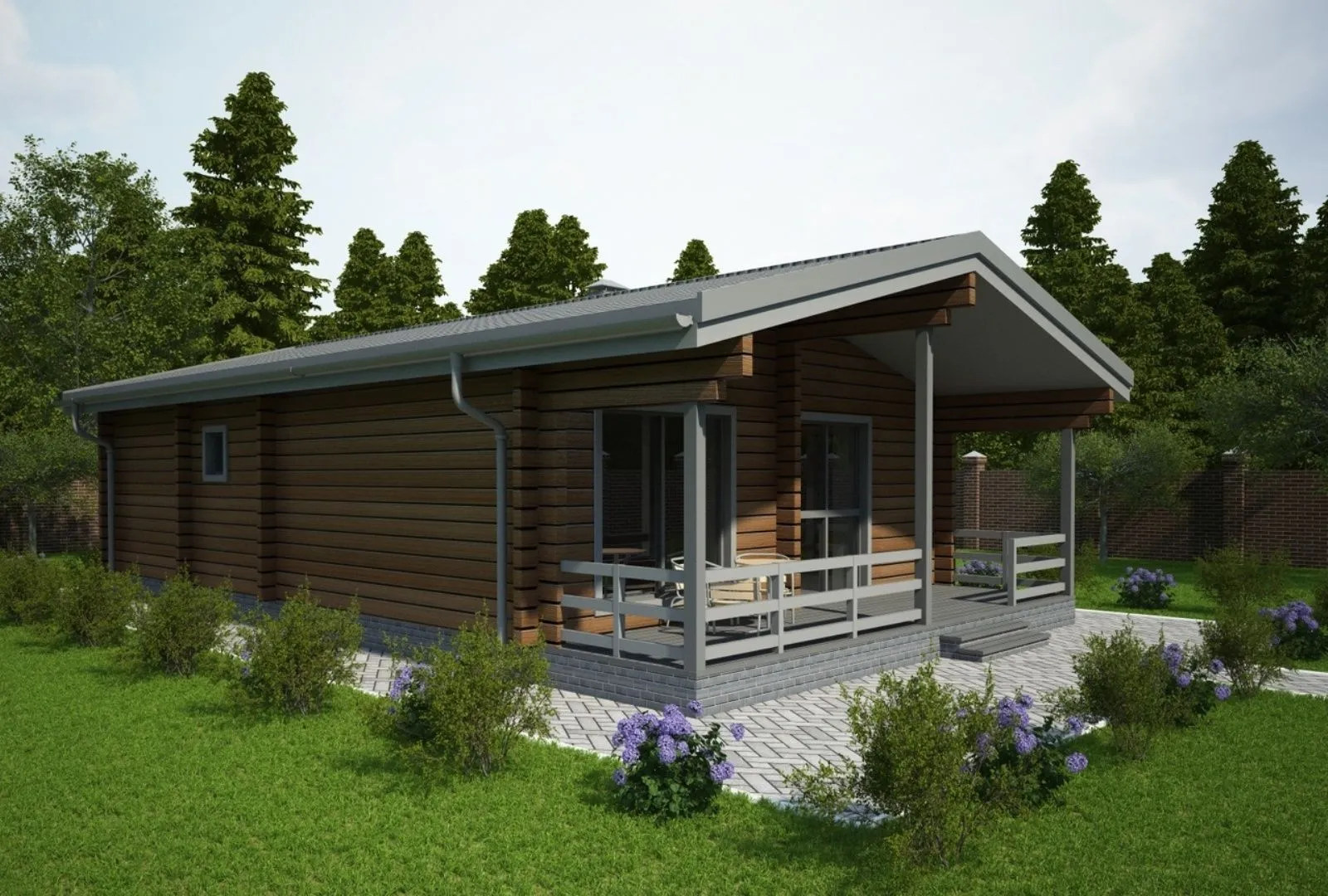 Дом с двумя спальнями и студией КБ69