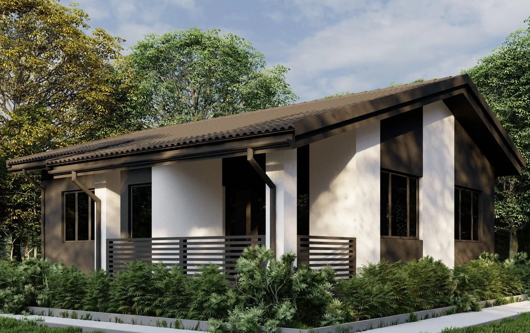 Одноэтажный сканди H-8