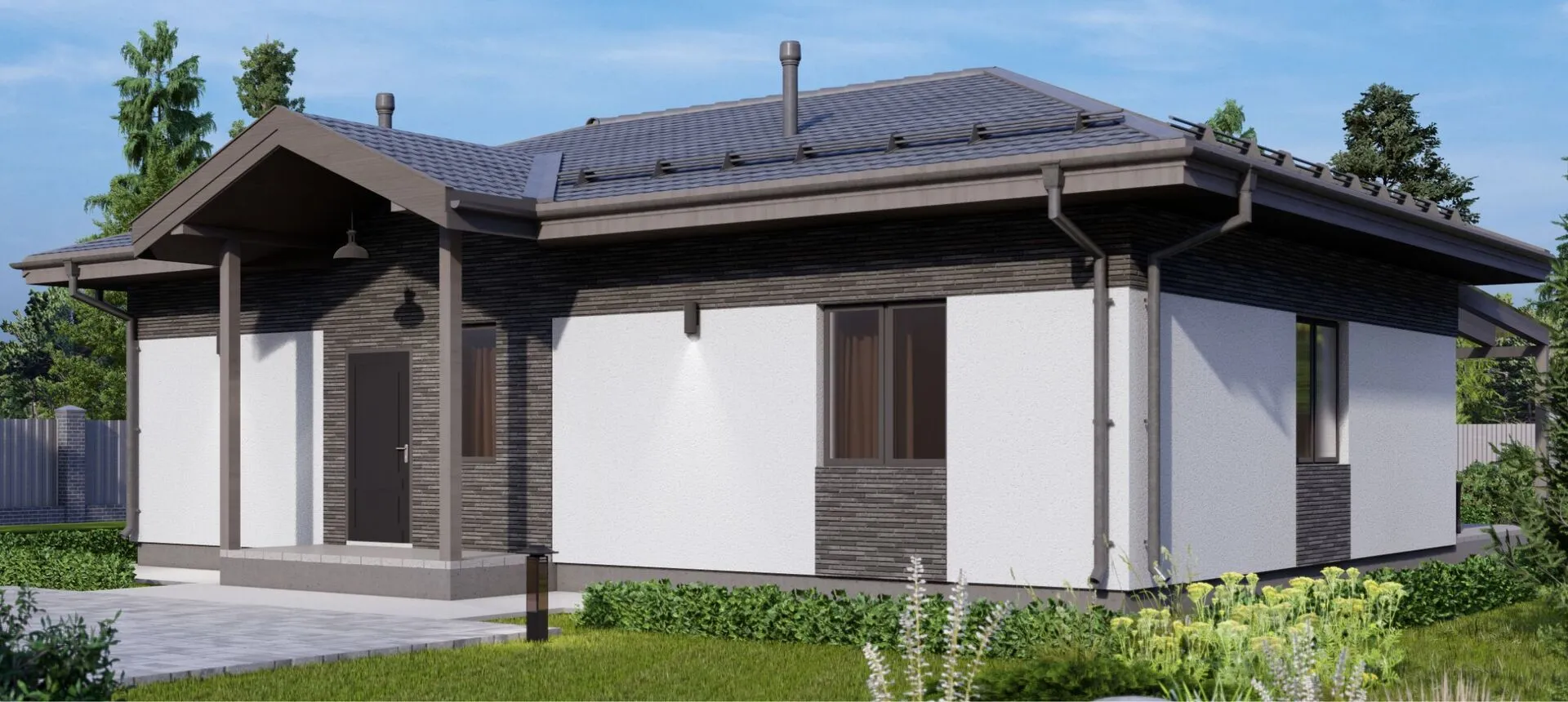 Одноэтажный дом 