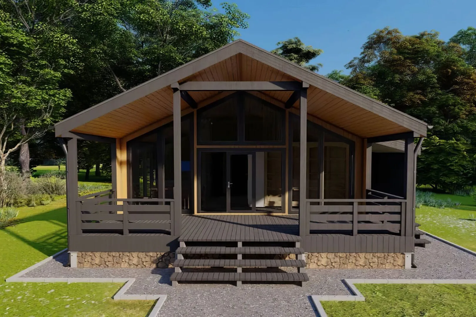 Проект V105S (с сауной)